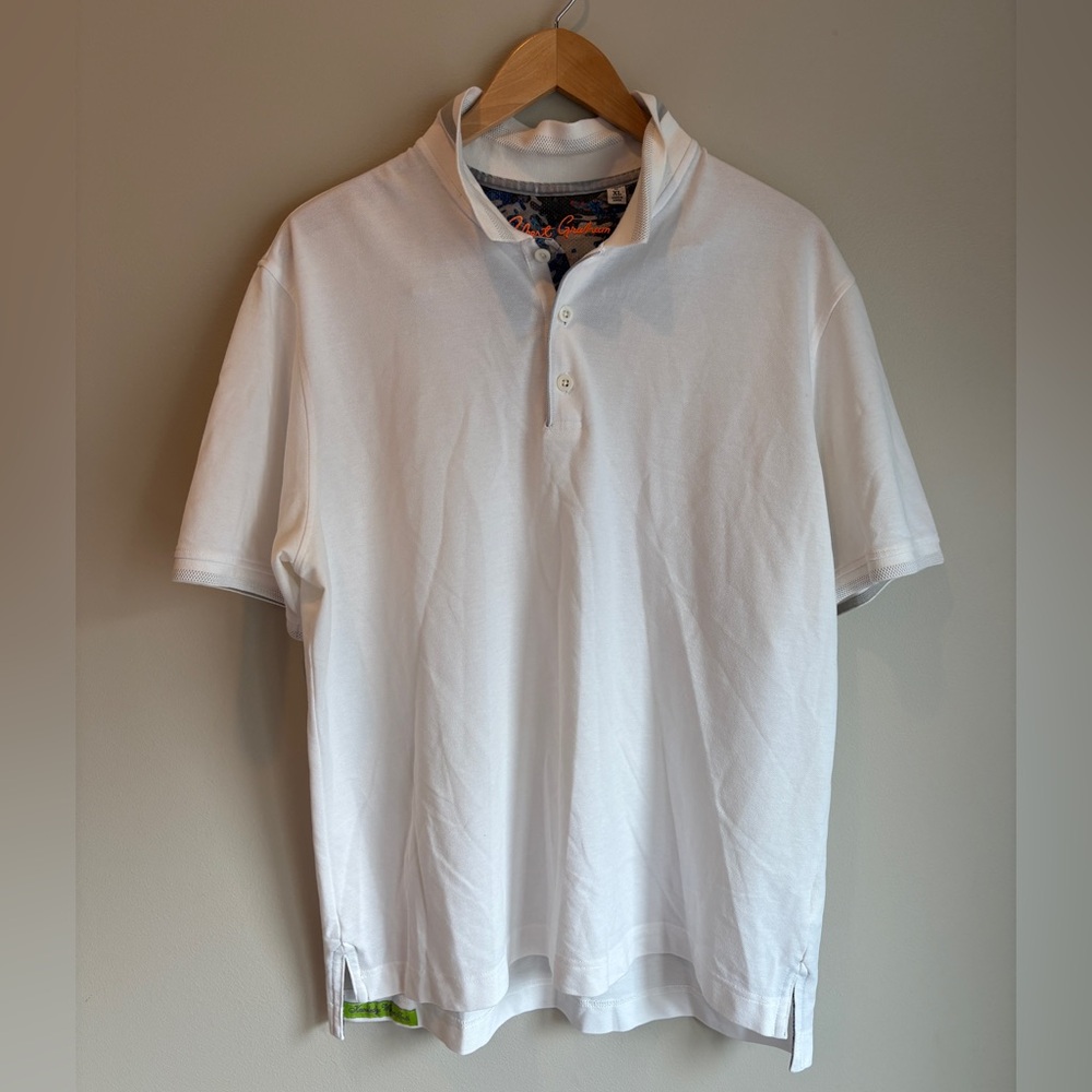 Robert Graham Men's Edwin Polo Shirt Pullover Top ‎ Size XL